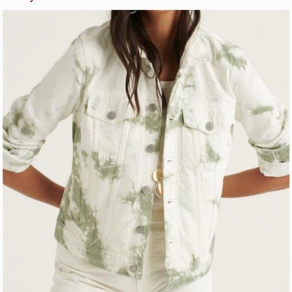 Lucky brand tye dye denim jacket